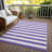 Lovell Washable Striped Indoor / Outdoor Rug-305407556