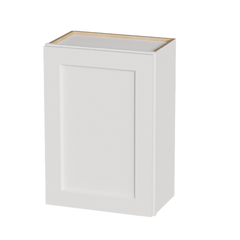 Cabinet en bois massif de 21 pouces avec porte à fermeture douce et 2 tablettes réglables pour la cuisine, la salle de bain, la buanderie et le garage