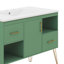 Ensemble de meuble-lavabo 36 po avec lavabo en résine, une porte, 2 tiroirs, 2 compartiments de rangement