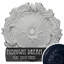 Médaillon de plafond Endurathane Medea, DO 16 1/2 po x P 1 1/2 po (convient aux auvents jusqu'à 5 1/2 po), fini blanc ultra pur peint à la main-27784158