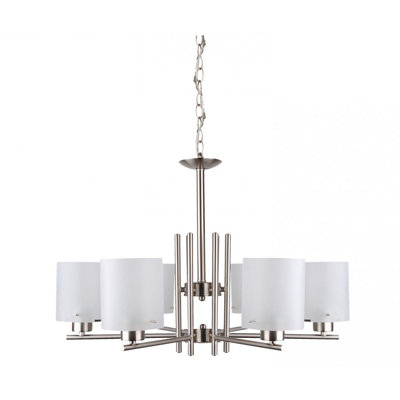 Lustre classique / traditionnel 6 lumières à abat-jour