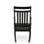 Classic Black Compact 15.5"x15" Outdoor Rocking Chair with Weatherproof Durability-2127049160