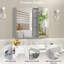Bathroom Cabinet, Wall Mounted Cabinet With Adjustable Storage Shelves