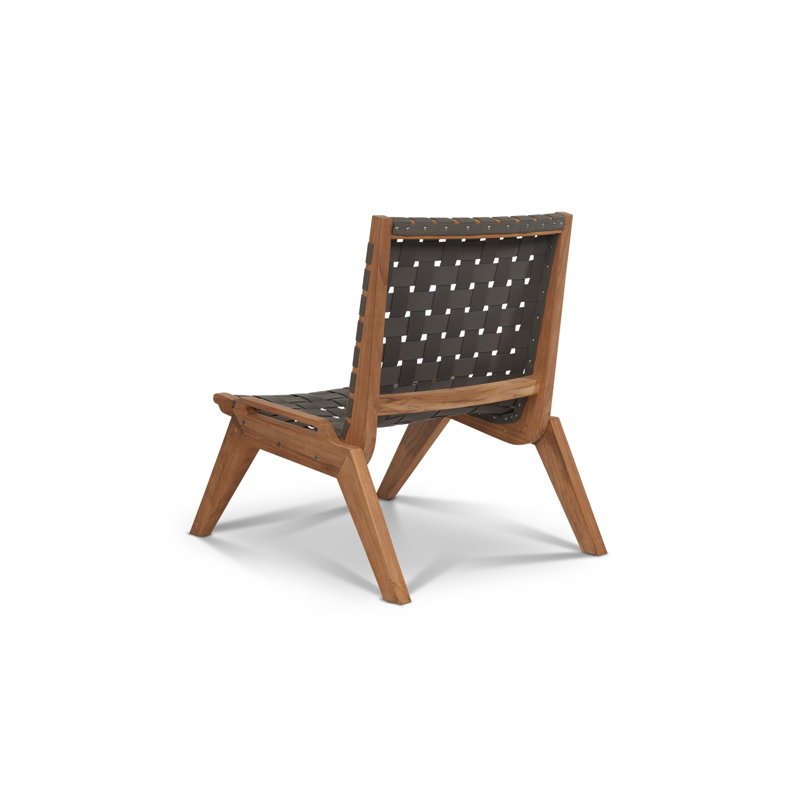 Draper Teak Outdoor Woven Chat Chair