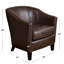 Single Accent Chair, Upholstered Club Chair-575673806
