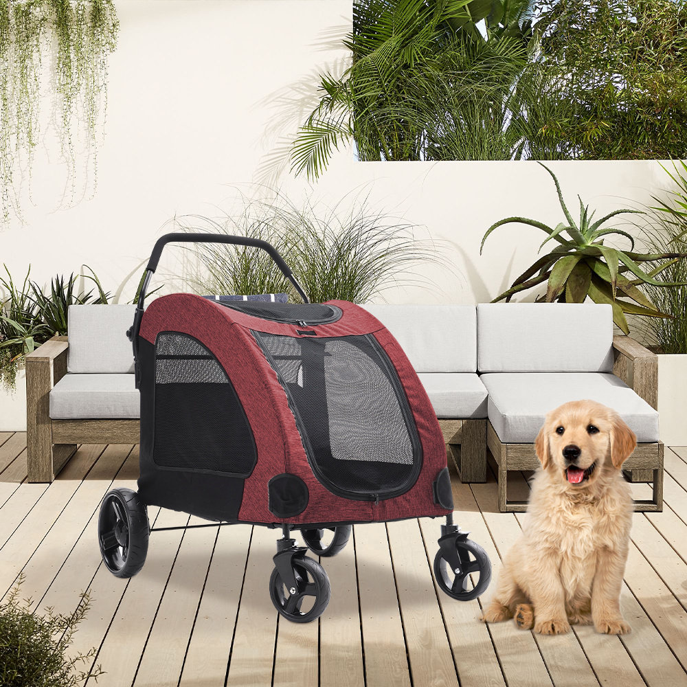 Outdoor Red Pet Stroller