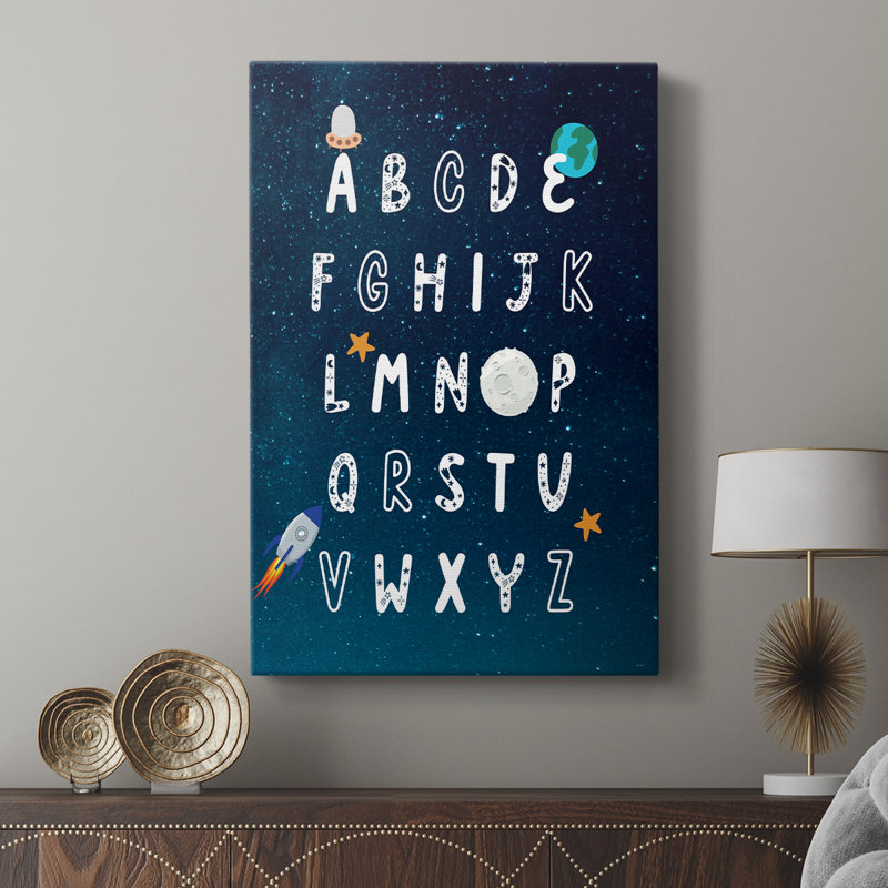 Alphabet Exploration de l'espace - galerie Cavas sur mesure, H 48 po x l 32 po