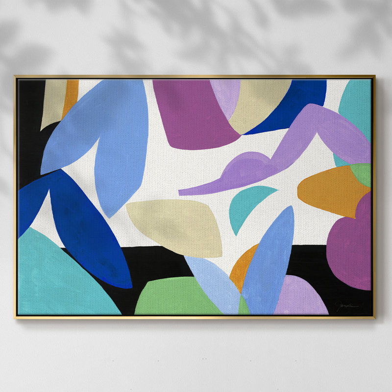 Ode To Matisse II, reproduction d'art sur toile, H 27 po x l 41 po x P 2 po, Toile encadrée flottée blanche
