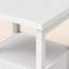 Table de chevet blanche moderne avec tiroir et tablette ouverte Absecon H 23 po