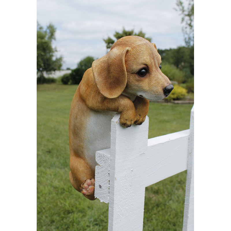 Jinesh Dog Weather Resistant Plastic Garden Statue