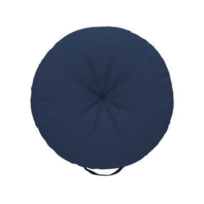 Sunbrella Indoor/Outdoor Floor Pillow, 26 Inch Circular Cushion Cover with Insert
