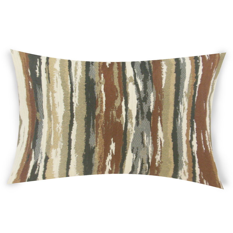 Coussin lombaire , Brun, 12 po x 24 po