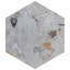 Carreau de mur et de sol en porcelaine 8,5 po x 10 po Recycle Hex