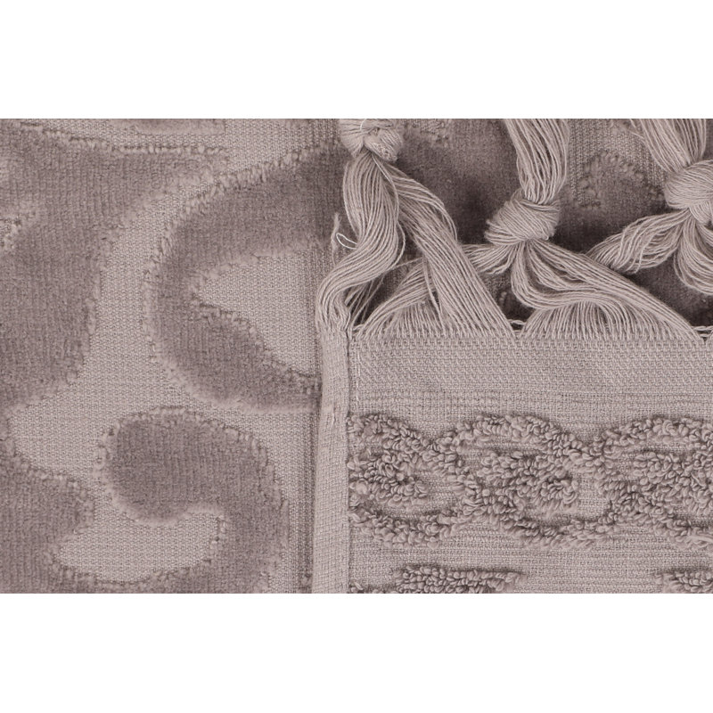 Serviette d'invité 100% coton Fasano, Gris
