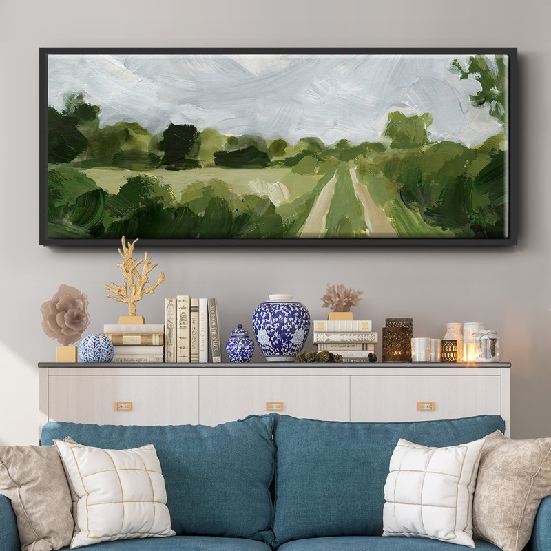 Meadow Trail II - Framed Canvas