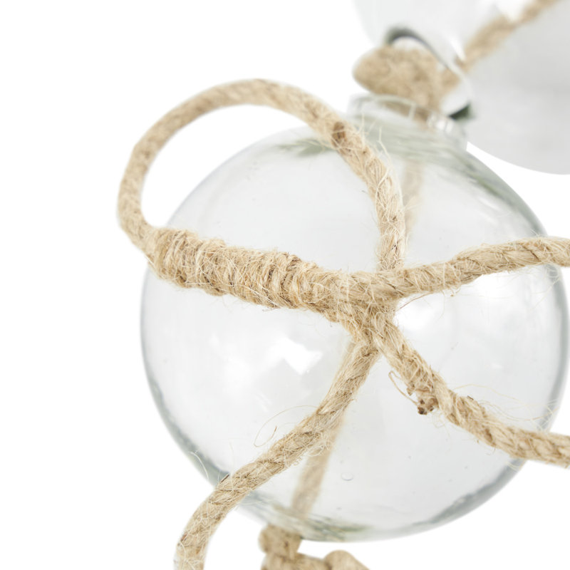 Pearl Glass Garland, 91" L, Clear