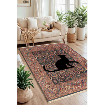 Tapis 100% coton 4 pi x 6 pi lavable à la machine Heritage