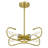 Raventon Home 4-Light Industrial Brass Pendant Light