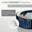 Intex 120 Volt 4 Person 140 - Jet Plastic Round Inflatable Hot Tub in Blue