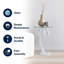 Table de bout Vince Coastal 24,75 po