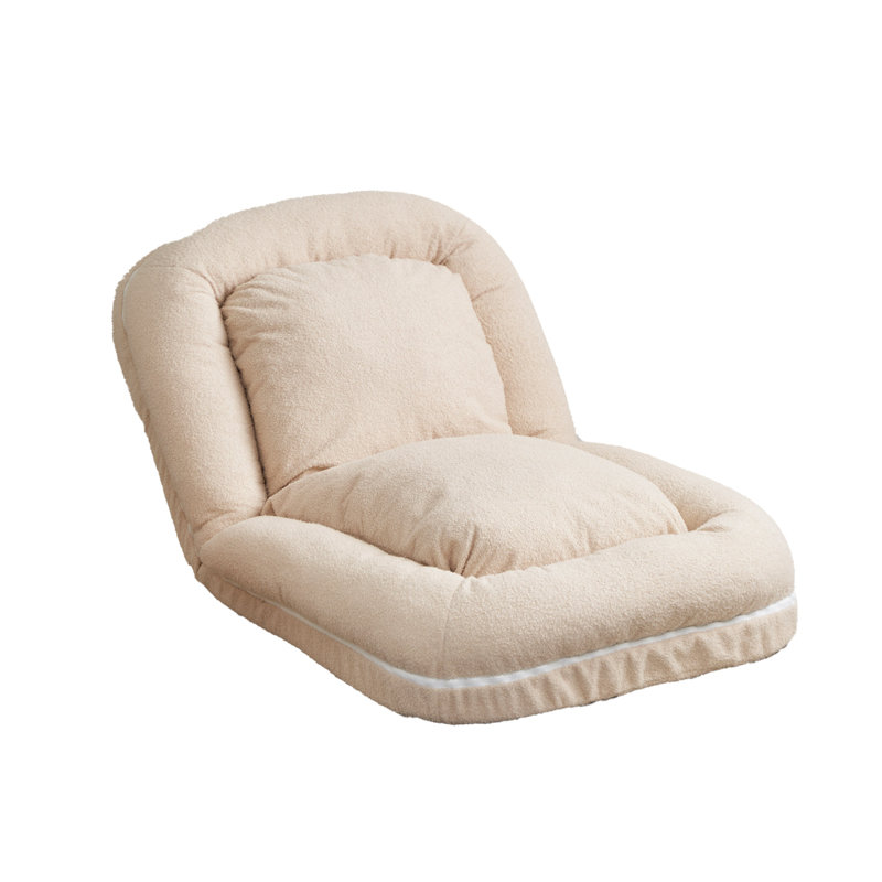 Lit pour chien rembourré avec housse amovible et coussins pour salle de séjour et chambre à coucher Kyerstin, Beige