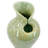 D7.9x11.8" Sage Green Sculptural Ceramic Vase