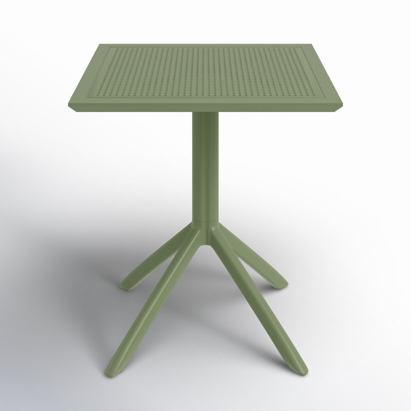 Farrah Square Patio Dining Table, Olive Green