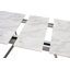 Eatonton 4 Person Dining set - a Rectangular Extendable Dining Table with Metal Legs and a Set of 4 Faux Leather Dining Chairs for Dining Room - Modern Dining Table Set-348613149-348613147-348613144