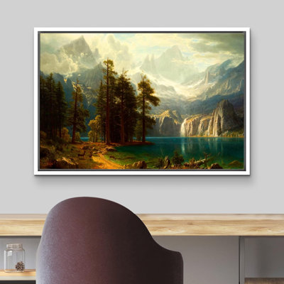 Nature Landscape " Sierra Nevada In California " by Albert Bierstadt