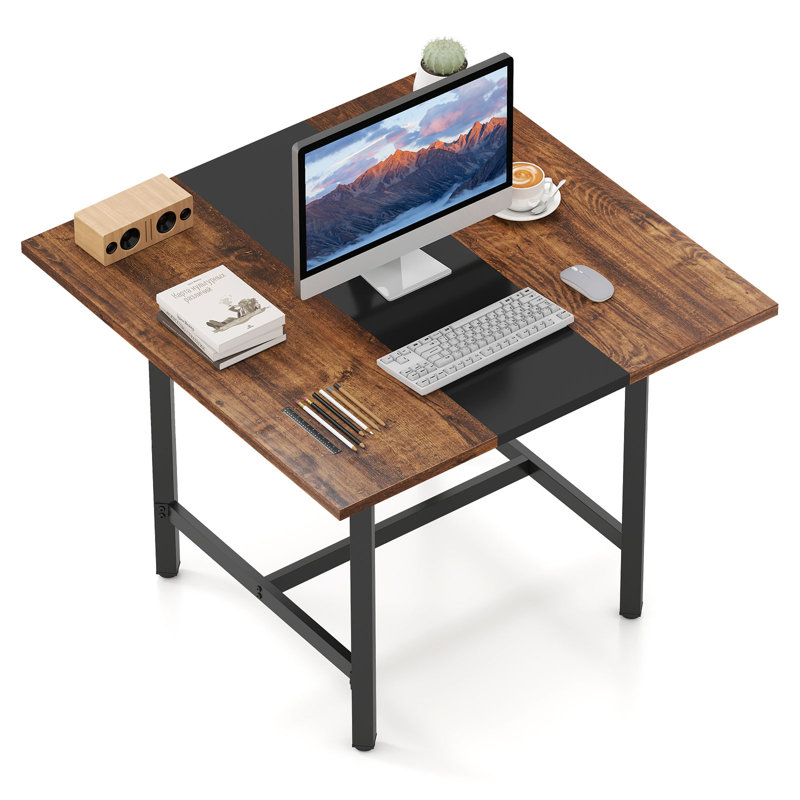 100cm Square Conference Table, Brown