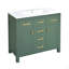 Ensemble de meuble-lavabo 36 po avec lavabo en céramique, meuble-lavabo simple autoportant moderne avec 4 tiroirs et 2 armoires, meuble de rangement pour la salle de bain, ensemble de meuble-lavabo avec cadre en bois massif-117193942
