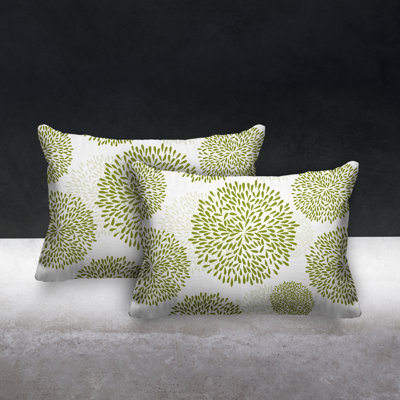 Confetti Flower Burst Indoor/Outdoor Lumbar Pillow