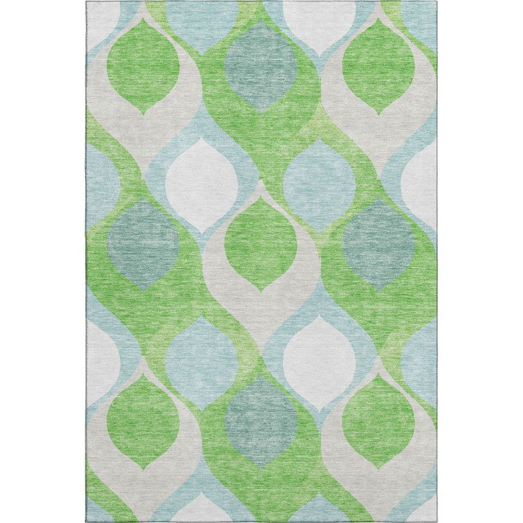 Premium Machine Washable Lisse Lime Rug