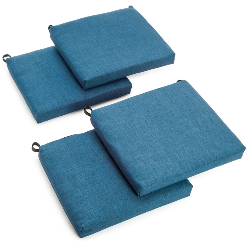 Outdoor 3'' Seat Cushion, Blue