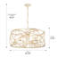 Lustre tambour à 6 lumières Levant-379485829