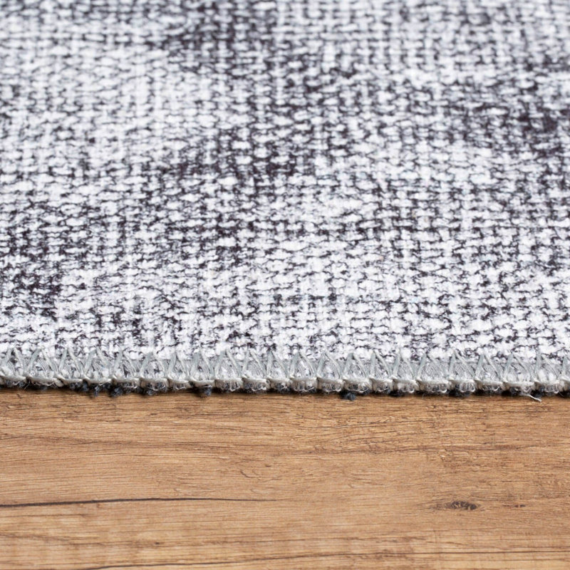 Premium Machine Washable Carpet, 4.6 x 6.2 Feet, 100% Polyester, 1850 g/m² | Pile Height: 0.2 Inches | Eco-Friendly Recycled Poly Cotton Underside | Perfect for Living Room, Bedroom, and High-Traffic Areas