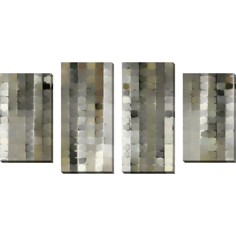 « i is disparu », ensemble de 4 reproductions d’art sur toiles tendues, H 30 po x l 56 po x P 1 po