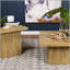 Table de bout carrée Exeter Mango avec placage écologique et fabrication durable pour un décor rustique moderne-1486010838