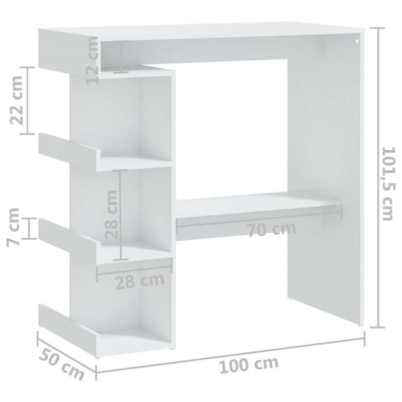 Sosna Dining Table, White