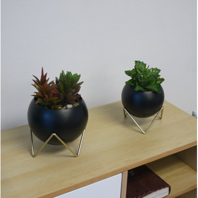Ensemble de pots à fleurs en céramique 4 pièces
