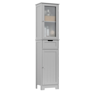 Armoire à linge Olvera l 15,7 po x H 67 po x P 11,8 po