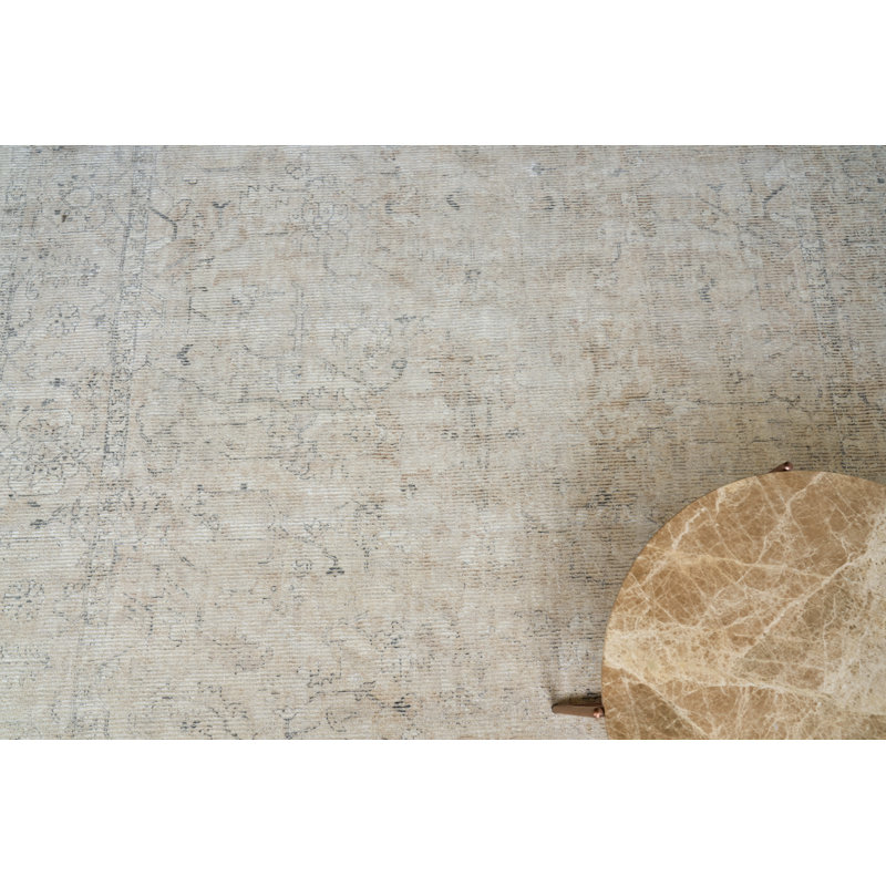 Tuscany Oriental Hand-Loomed Light Beige Area Rug, Rectangle 8' x 10'