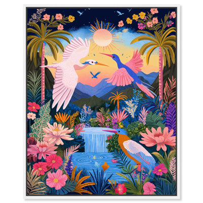 «Waterfall Haven», toile par Art Remedy