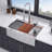 33'' L Single Bowl Stainless Steel Kitchen Sink