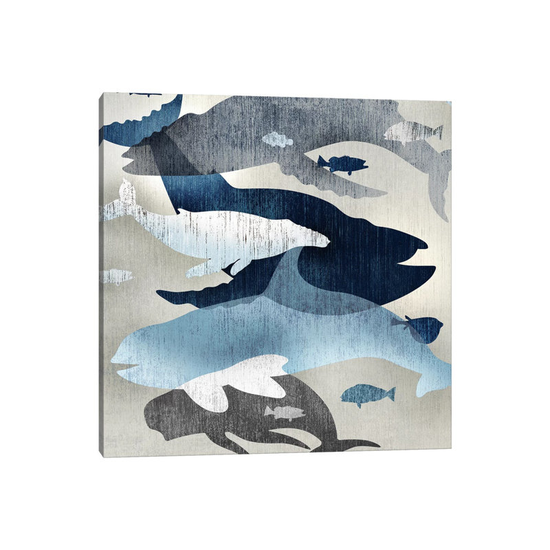 Whale Watching II by Edward Selkirk - Wrapped Canvas Gallery-Wrapped Canvas Giclée, 30.48 cm H x 30.48 cm W