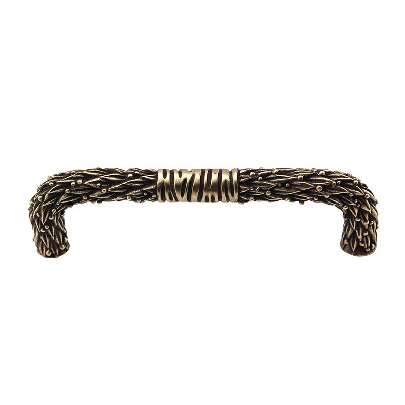 San Michele Arch Pull, 4", Antique Brass