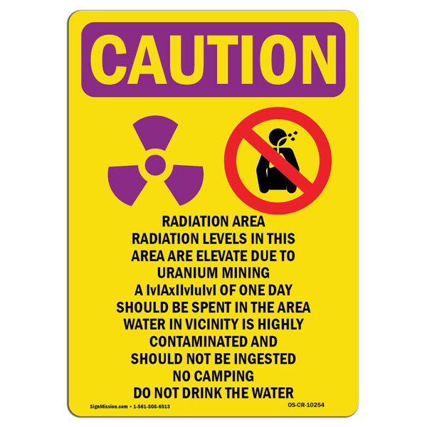 SignMission Caution Radiation Sign | Wayfair