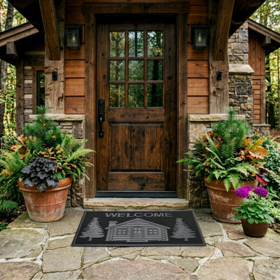 Cabin Non-Slip Rubber Outdoor Doormat