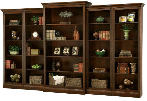 Oxford Bunching Standard Bookcase, Saratoga Cherry