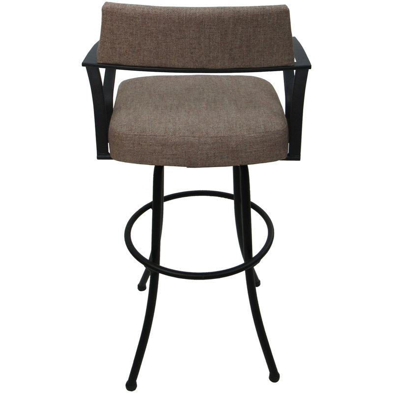 Très grand tabouret pivotant 34 po Danaisa, Noir